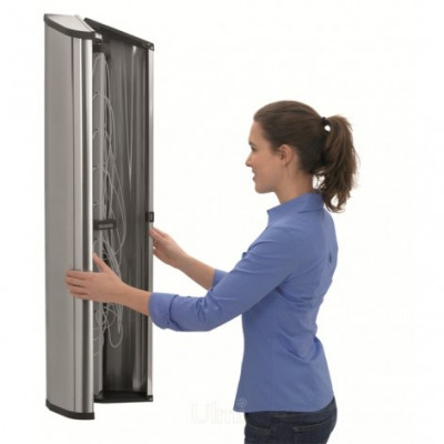 Brabantia Wallfix 475924 настенная сушилка для белья с боксом, нержавеющая сталь