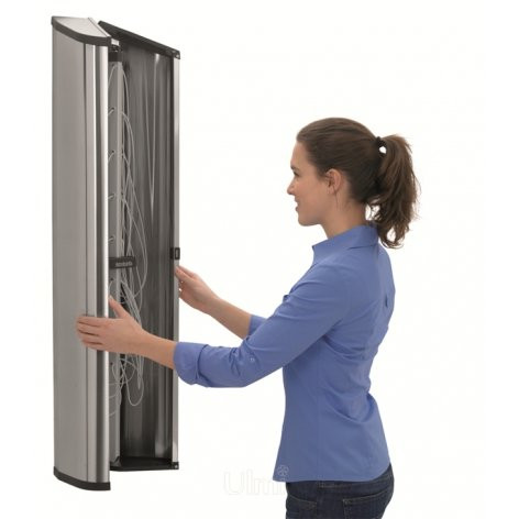 Brabantia Wallfix 475924 настенная сушилка для белья с боксом, нержавеющая сталь