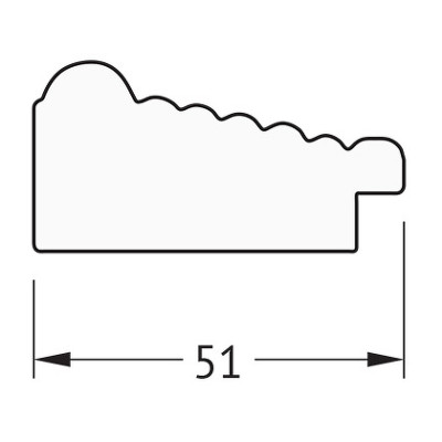 Зеркало настенное Evoform Definite 143х53 BY 1069 в багетной раме Сухой тростник 51 мм