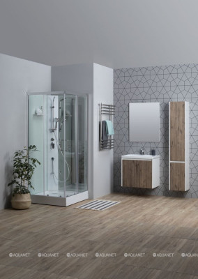 Душевая кабина Aquanet Passion S 2.0 90x90, прозрачное стекло квадратная (00263869)