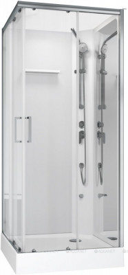 Душевая кабина Aquanet Passion S 2.0 90x90, прозрачное стекло квадратная (00263869)