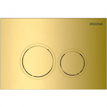 Клавиша смыва Grossman Galaxy 700.K31.01.300.300 золото ABS-пластик