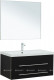 Комплект мебели для ванной Aquanet Верона 90 черный матовый (00287640)  (00287640)