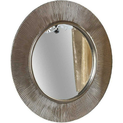 Зеркало настенное в ванную Boheme Neo-Art Shine 82 528-SL light с подсветкой серебро глянец округлое