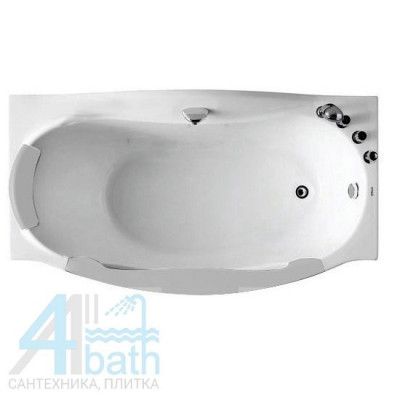 Акриловая ванна GEMY G9072 C R 171х92х77 см, белая