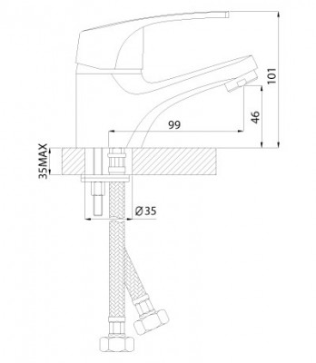 Смеситель Rossinka D40-11 для раковины