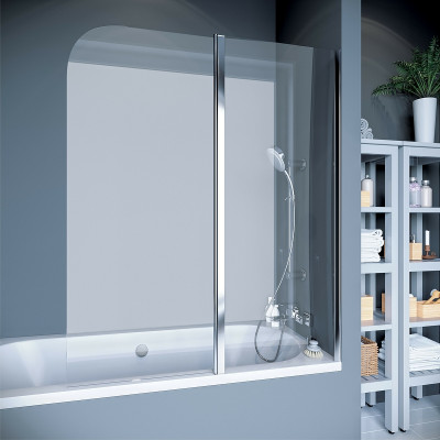 Шторка на ванну Koller Pool Waterfall Line 115 QP95 R пр-ль хром стекло прозрачное
