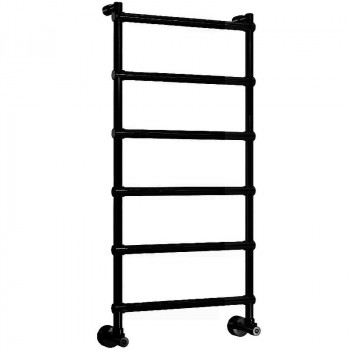 Водяной полотенцесушитель Margaroli Sole 535x1080мм лесенка латунь черные (4424706BMN)