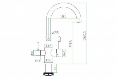 Zorg Inox SZR-1339 FONTAS смеситель для кухни под фильтр