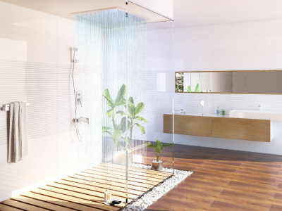 Otler Brilliant BA82 квадратный душ с подсветкой, 7 цветов, 82 х 82см