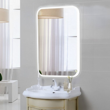 Зеркало в ванную с LED подсветкой Relisan ALEXANDRIA Гл000024315, 60x80 прямоугольное
