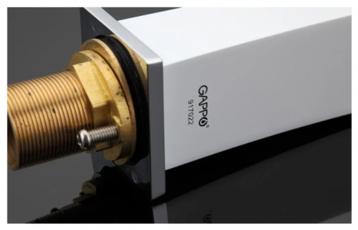 Смеситель для раковины Gappo G1007-8, белый/хром