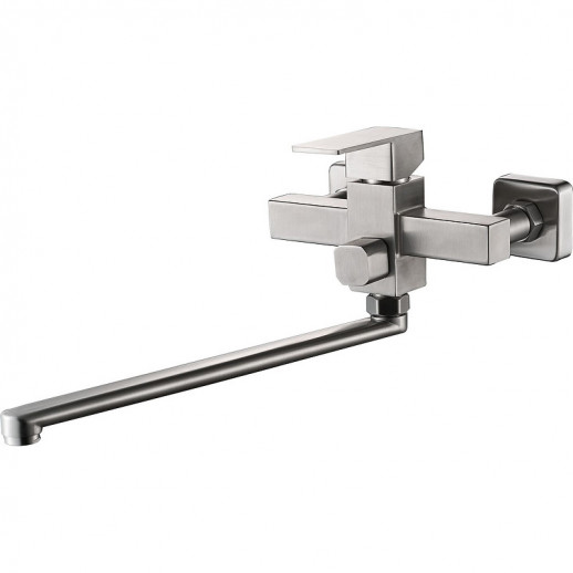 Смеситель для ванны Haiba HB22803 с душевым гарнитуром (нерж сталь)