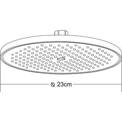 Верхний душ Orange S13TSb черный матовый