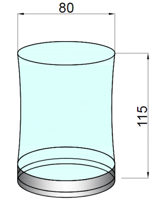 Boheme 10213 стакан настольный, хром