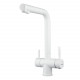 Смеситель для кухни с подключением фильтра Shevanik S468C, белый  (S468C)