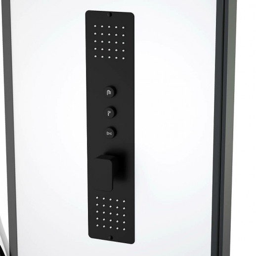 Душевая кабина Black&White Galaxy 90х90 8021000 с гидромассажем четверть круга