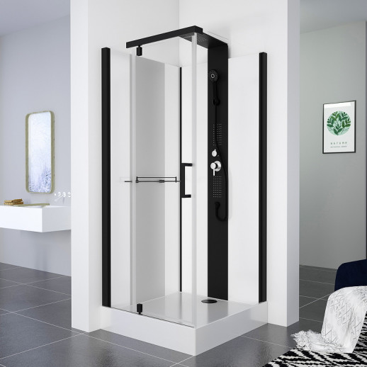 Душевая кабина Black&White Galaxy G8702 90x90 8702900 с гидромассажем квадратная