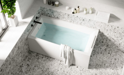 Ванна акриловая Marka One AELITA 170x90 прямоугольная 312 л белая (01аэ1790)