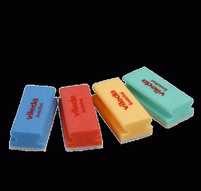 Губка Виледа мягкая с белым абразивом 7х15 см