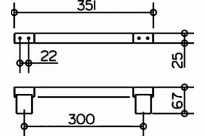 Поручень Keuco Plan 14907010000, хром