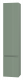 Шкаф-пенал в ванную Brevita Victory 35 подвесной левый (зеленый) VIC-05035-080L  (VIC-05035-080L)