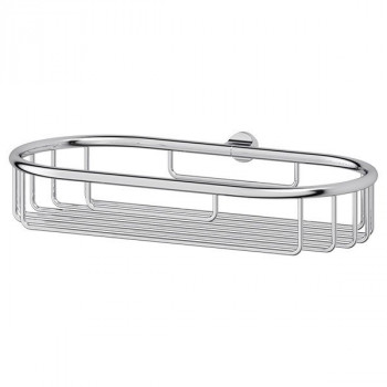 FBS Universal UNI 042 овальная полочка-решетка, 22 см, компонент, хром