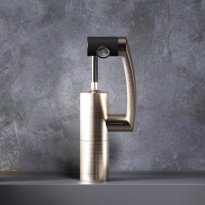 Смеситель для раковины Damixa Arc 290217264 никель однорычажный