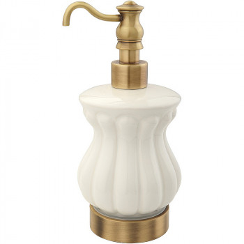 Дозатор для жидкого мыла настольный Migliore Olivia 17421 бронза белый