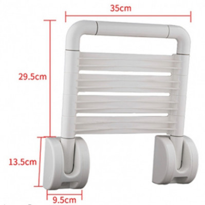 Сиденье для ванны Frap нерж сталь, белый (F8131)