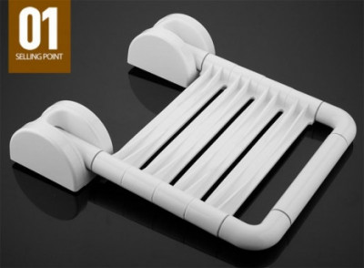 Сиденье для ванны Frap нерж сталь, белый (F8131)