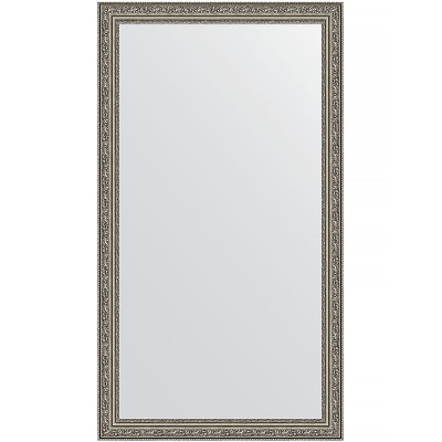 Зеркало настенное Evoform Definite 114х64 BY 3200 в багетной раме Виньетка состаренное серебро 56 мм