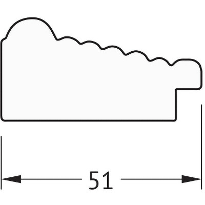 Зеркало настенное Evoform Definite 153х73 BY 1114 в багетной раме Сухой тростник 51 мм