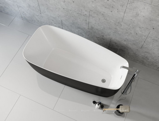 Акриловая ванна Aquanet Family Trend 170x78 90778 Gloss Finish панель Black matte отдельностоящая асимметричная (00292984)