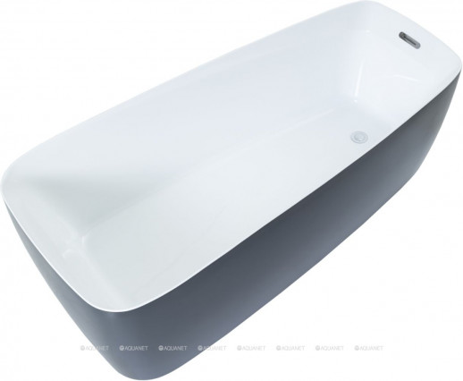 Акриловая ванна Aquanet Family Trend 170x78 90778 Gloss Finish панель Black matte отдельностоящая асимметричная (00292984)