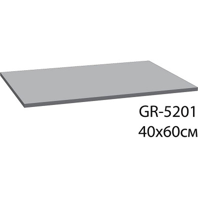 Коврик для ванной комнаты Grampus Point 40x60 GR-5201K серый микрофибра / TRP