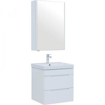 Комплект мебели для ванной Aquanet София 60 274197 подвесной белый глянец