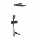 Душевая система с термостатом встраиваемая Rose R1095H, черный  (R1095H)