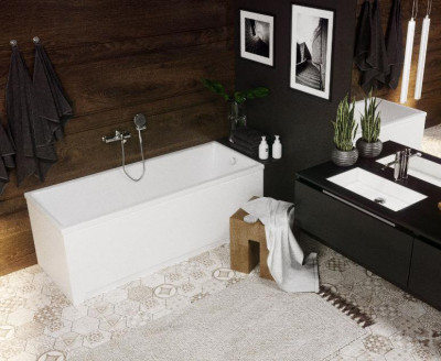 Ванна акриловая прямоугольная Aquatek Eco-friendly Лайма 170х70 (без гидромассажа) LAI170-0000001