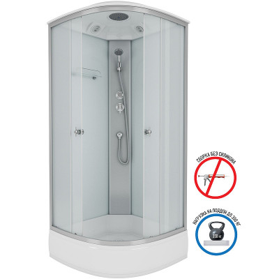 Душевая кабина Niagara Eco 90x90 E90/26/MT четверть круга