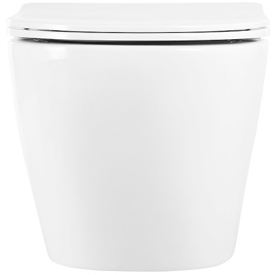 Унитаз с инсталляцией BelBagno Uno BB3105CHR/SC/BB002-80/BB005-PR-CHROME с сиденьем микролифт и клавишей смыва хром глянцевый