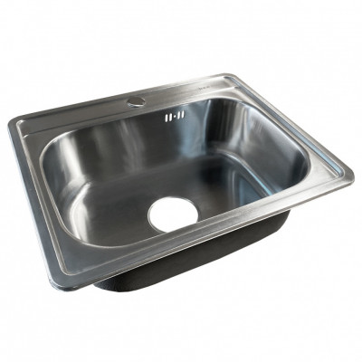 Мойка IDDIS Basic нержавеющая сталь сатин 530*430 (BAS53S0i77), классический дизайн