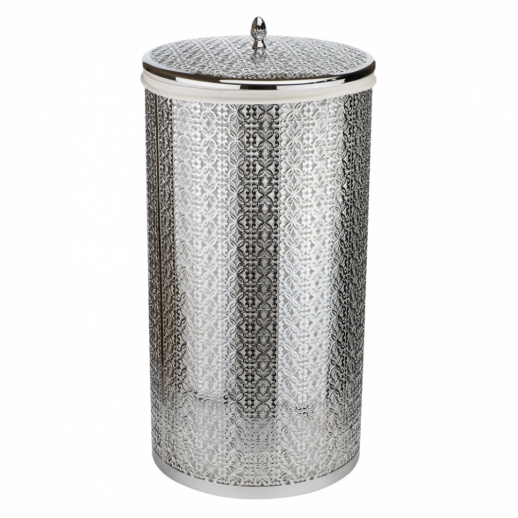 Корзина для белья ажурная MIGLIORE 24738, хром (44 л)