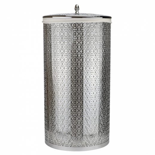 Корзина для белья ажурная MIGLIORE 24738, хром (44 л)