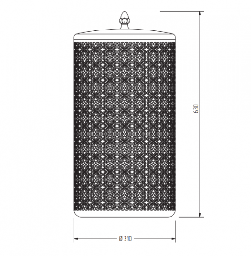 Корзина для белья ажурная MIGLIORE 24738, хром (44 л)