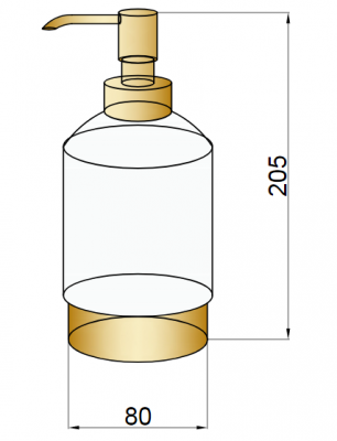 Boheme 10221 дозатор жидкого мыла настольный, бронза