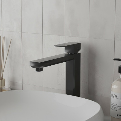 Смеситель для раковины Paini Grazia 21PZ205M однорычажный черный