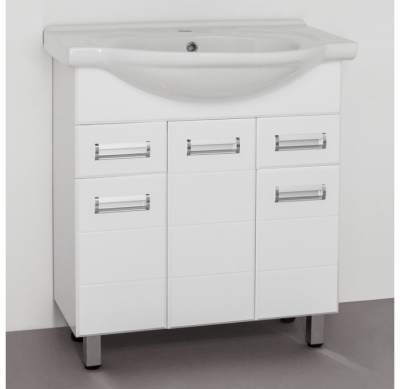 Мебельная раковина Style Line ЛС-00000145 Балтика 75 см, белая