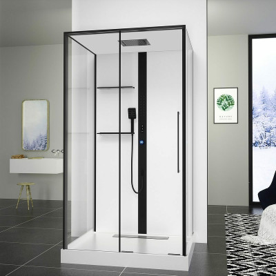 Душевая кабина Black&White Galaxy G8038 110x90 8038000 с гидромассажем прямоугольная