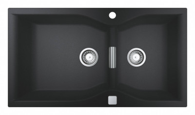 Мойка GROHE K700 с 2 чашами, 900 x 500 мм, черный гранит (31658AP0)